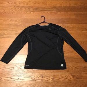 Nike combat dri fit fitted long sleeve training shirt